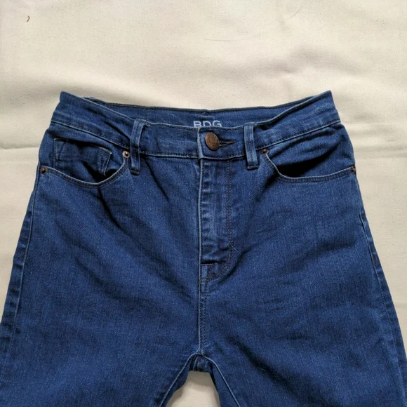 BDG Women's High-Rise Blue Jeans Twig Ankle 24x29 - Picture 3 of 10